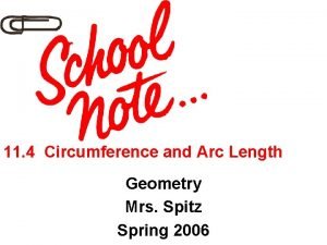 Arc length formula semicircle