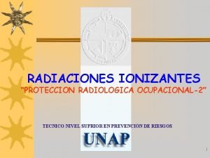 RADIACIONES IONIZANTES PROTECCION RADIOLOGICA OCUPACIONAL2 TECNICO NIVEL SUPRIOR