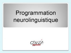 Programmation neurolinguistique La carte nest pas le territoire