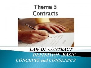 Contract definition