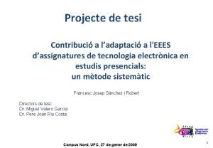 Projecte de tesi Contribuci a ladaptaci a lEEES