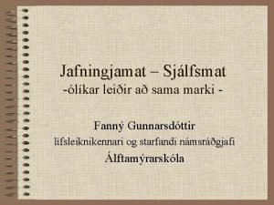 Jafningjamat