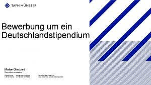 Deutschlandstipendium fh münster