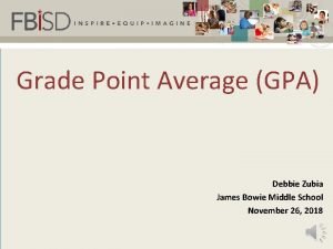 Grade point average Grade point average