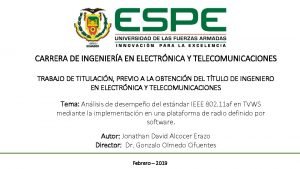 CARRERA DE INGENIERA EN ELECTRNICA Y TELECOMUNICACIONES TRABAJO