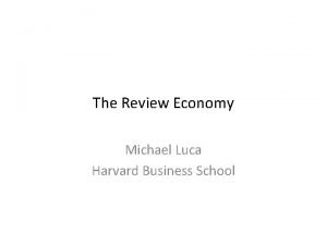 Michael luca harvard business school