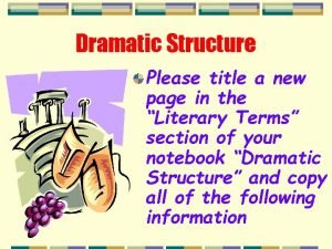 Dramatic structure chart