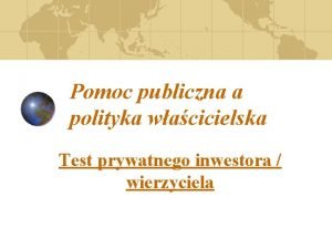 Test prywatnego wierzyciela