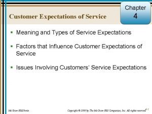 Do customer service expectations continually escalate