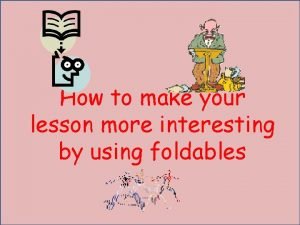 How to make a vocabulary foldable