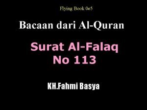 Flying Book 0 e 5 Bacaan dari AlQuran