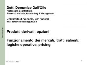 Domenico dall'olio Domenico dall'olio