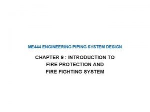 Fire fighting pipe sizes in mm