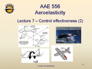 AAE 556 Aeroelasticity Lecture 7 Control effectiveness 2