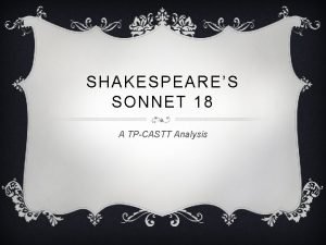 Sonnet 18 rhyme scheme