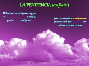 Partes de la penitencia