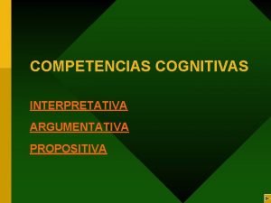 Que es competencia propositiva