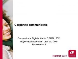 Corporate communicatie voorbeeld