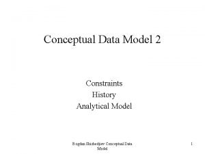 Conceptual data model