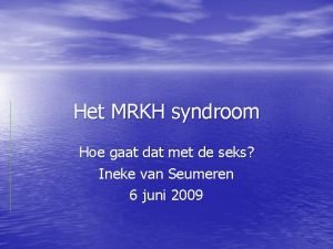 Mrkh-syndroom en seksualiteit