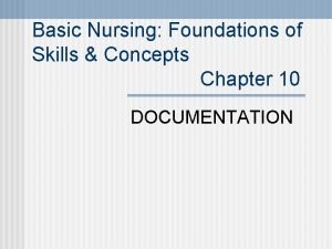 Basic Nursing Foundations of Skills Concepts Chapter 10