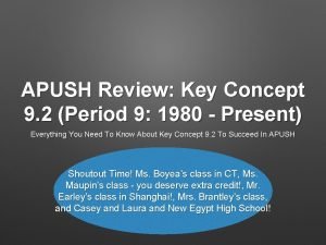 Detente apush
