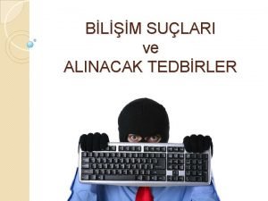 BLM SULARI ve ALINACAK TEDBRLER Biliim Suu Nedir