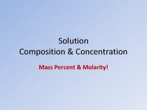 Mass percent
