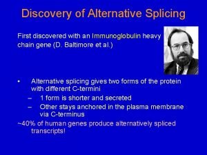 Rna splicing