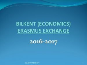 Bilkent university erasmus