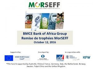 BMCE Bank of Africa Group Remise de trophes