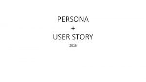 User story en tant que