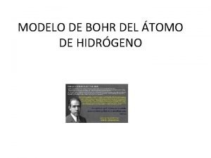 Bohr y el atomo
