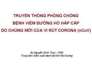 TRUYN THNG PHNG CHNG BNH VIM NG H