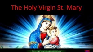 The Holy Virgin St Mary ST Mary Coptic