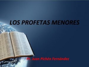 Profetas menores de la biblia