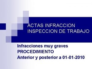 Alegaciones acta infraccion inspeccion trabajo