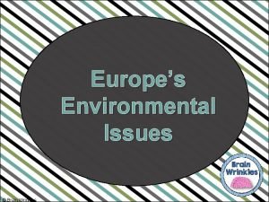 Europes Environmental Issues Brain Wrinkles Standard SS 6