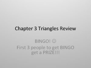 Similar triangles bingo