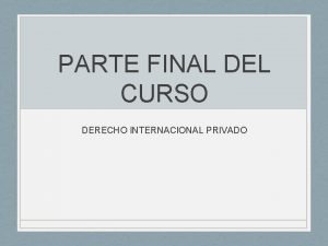Supuesto de hecho Supuesto de hecho