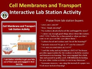 Cell transport stations