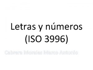 Letras y numeros normalizados