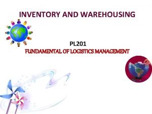 Importance of warehousing
