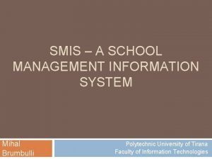 Polytechnic smis