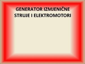 Generator rotor stator