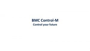 Bmc control-m forecast