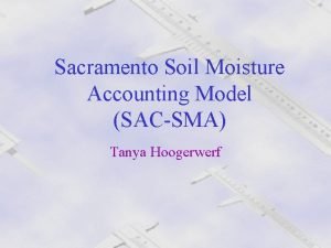 Sacramento soil moisture accounting model