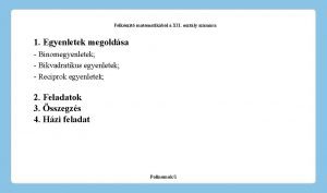 ötödfokú egyenlet