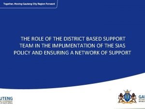 District based support team