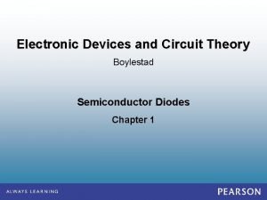 Electronic Devices and Circuit Theory Boylestad Semiconductor Diodes